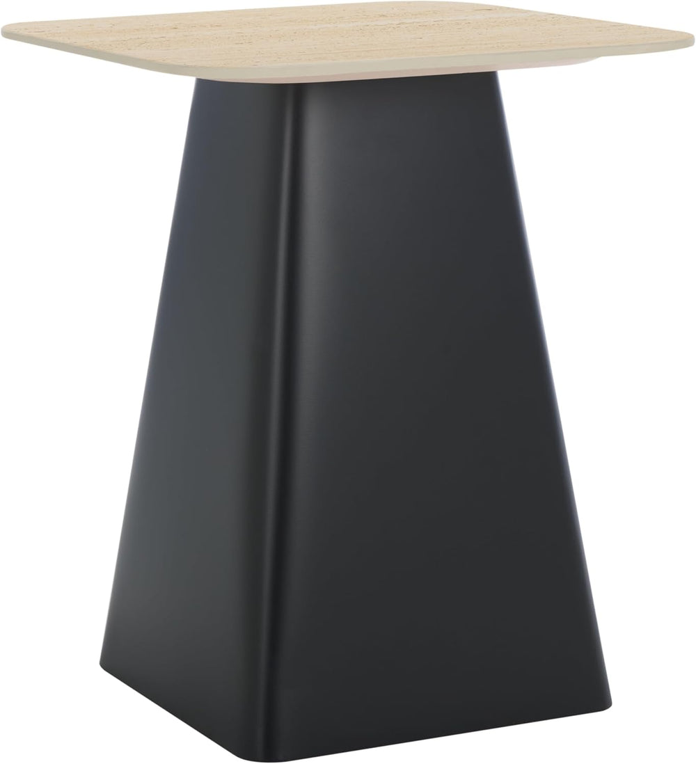 SAFAVIEH Home Collection - Fedo Tall Side Table, Beige & Black Porcelain ...