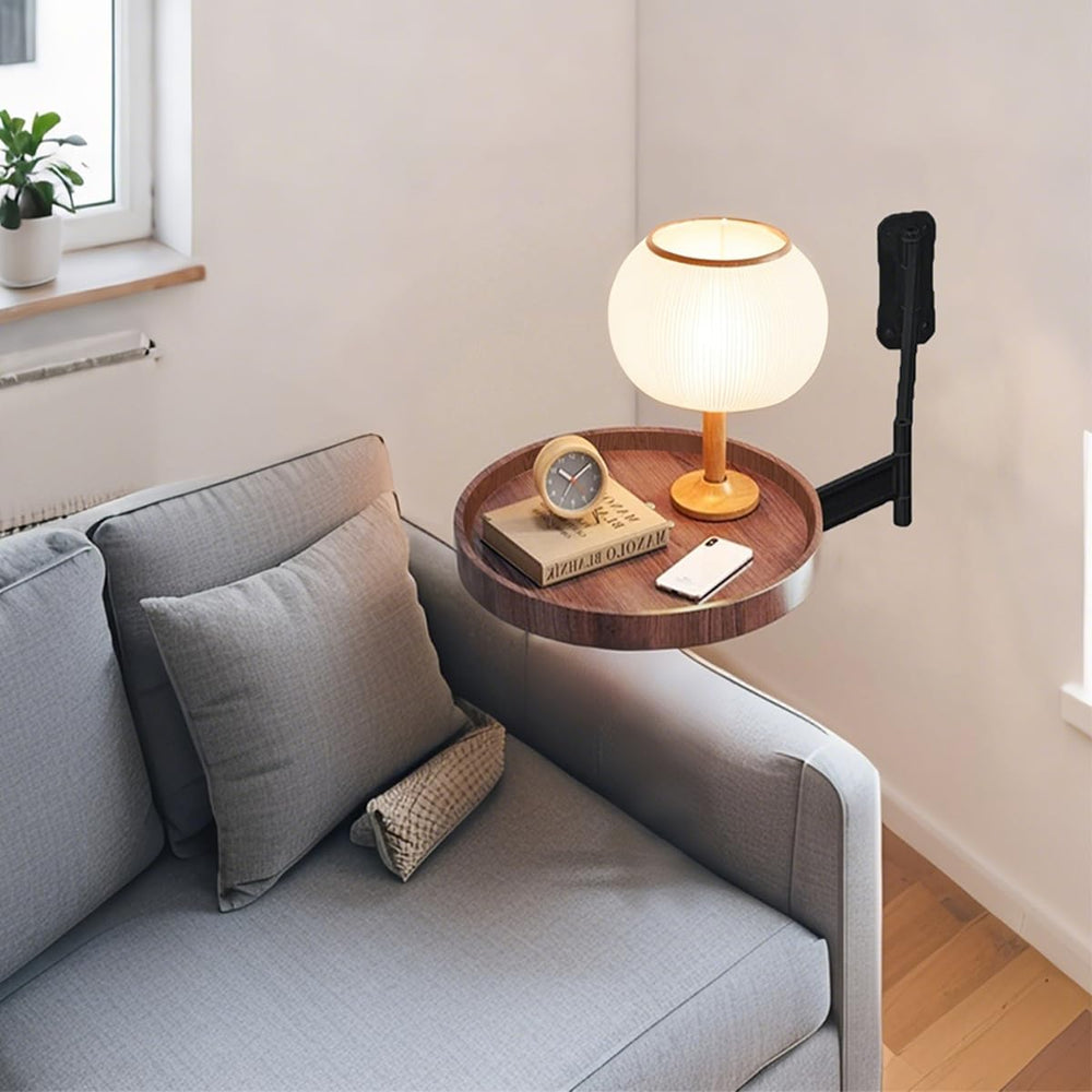11.8-inch Retractable Wall-Mounted Folding Table with Adjustable Angle | Sofa...