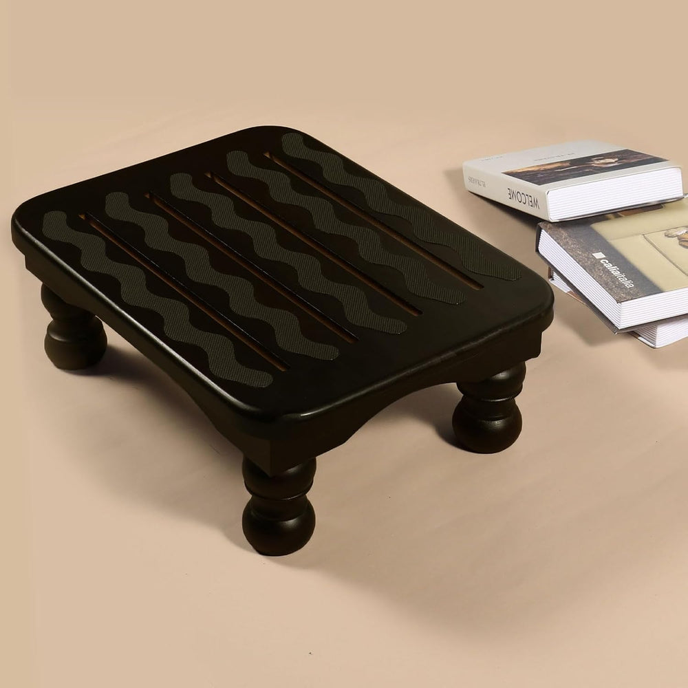 URFORESTIC Solid Wood Bed Step Stool Super Large/Bedside Steps for High Beds/...
