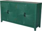 Farmhouse Accent Cabinet with 4 Doors, Mid Century Modern Pantry Cabinet, foe Entryway Living Dining Room Bedroom,for Kitchen Home