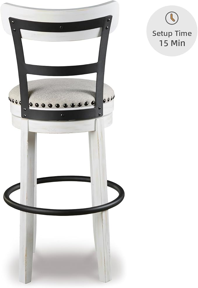 Signature Design by Ashley Valebeck 30" Modern Swivel Pub Height Barstoo...