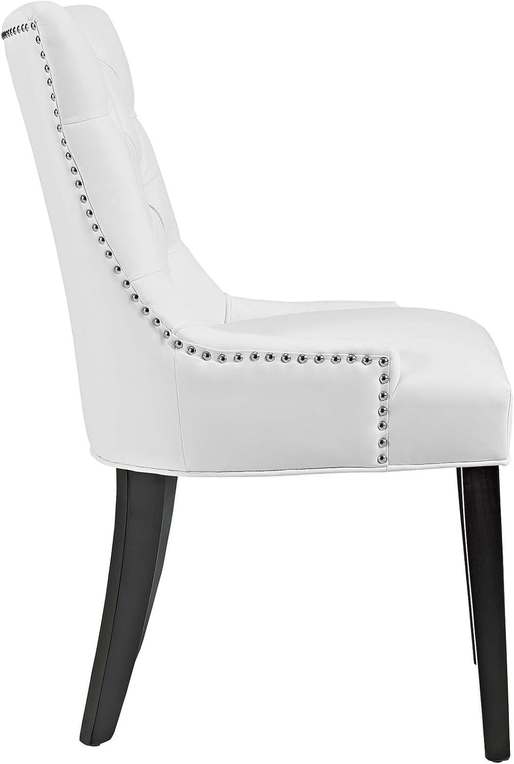 Modway Regent Modern Tufted Faux Leather Upholstered Two Dining Chairs with N...