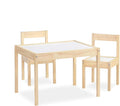 Baby Relax Hunter 3-Piece Kiddy Table & Chair, Natural/White Table Set