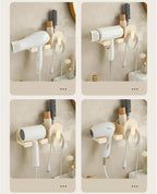 Wall Mount Hair Dryer Holder | No-Drill Storage Stand,Hair Tool Organizer - for Brush Bottle Curling Iron Comb Barrettes Cosmetics Straightener Home Bedroom Laundry Room