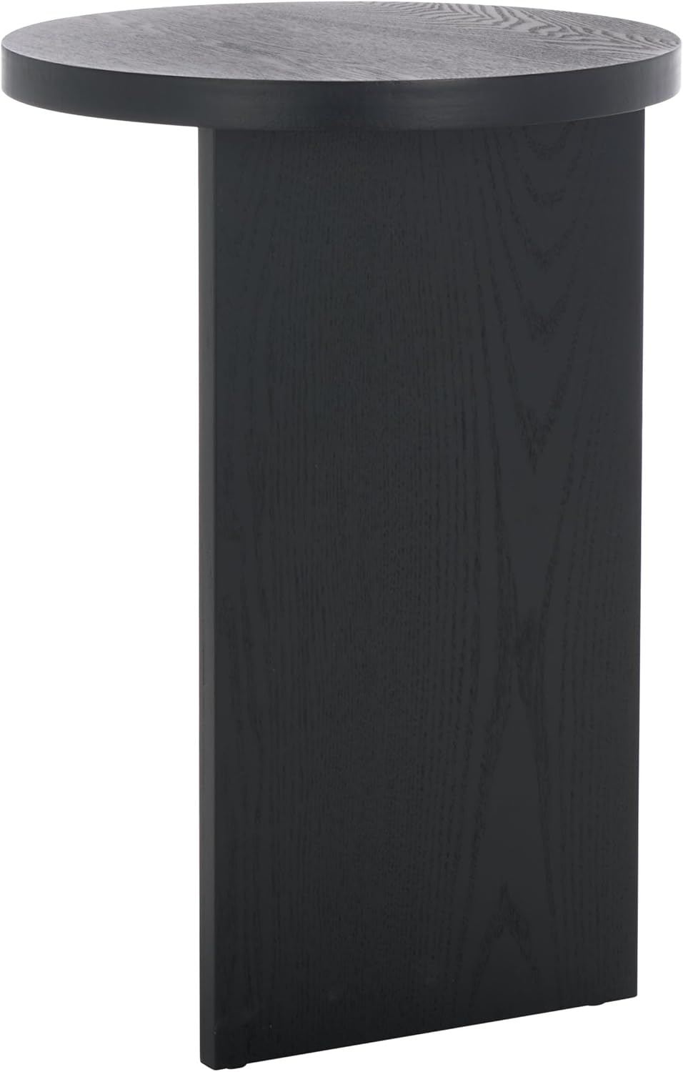 SAFAVIEH Home Collection Barashi Black Asymmetrical Round Top End Table