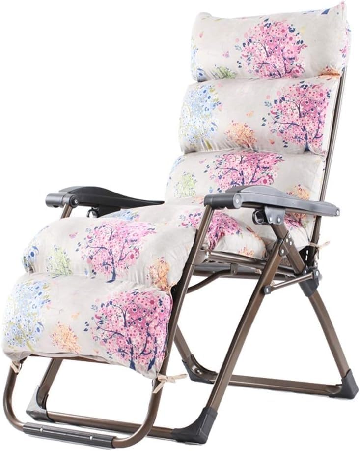 Sun Loungers Gravity Chair,Patio Reclining Lounge Chairs Adjustable for Indoor Outdoor with Cushion(1007)