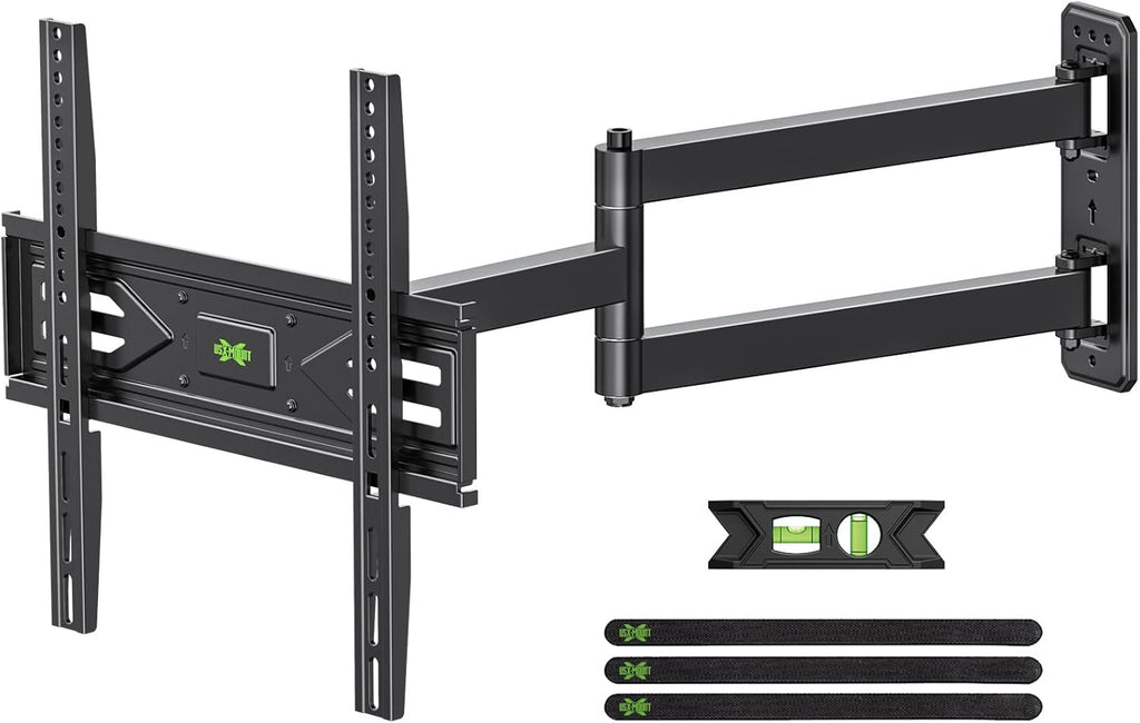 USX MOUNT Corner TV Wall Mount with 31.22" Long Arm for 26-65 Inch TVs up to 80 lbs, Full Motion TV Wall Mount Bracket with Swivel and Tilt, Max VESA 400x400mm fit Most 32 40 42 43 50 55 60 65 TVs