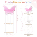 POVETIRE Headband Holder Bow Holder for Girls Hair Bows,Butterfly Hair Accessories Organizer Storage Wall Hanging Display for Nursery Toddler Girls Room