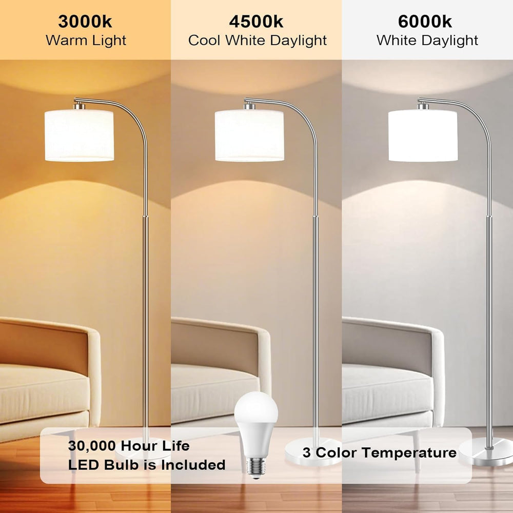 Floor Lamp for Living Room,Modern Standing Lamps with 9W LED Bulb,65''...