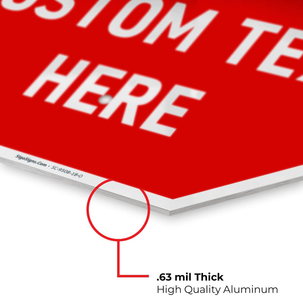 Custom Stop Sign, Personalized for Parking & Garage, Christmas Gift