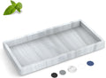Silicone Bathroom Tray,Shatterproof Silicone Tray for Bathroom Counter,Small Vanity Tray for Bathroom Soap Dispenser Tray Toilet Tank-7.8 * 3.9in