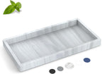 Silicone Bathroom Tray,Shatterproof Silicone Tray for Bathroom Counter,Small Vanity Tray for Bathroom Soap Dispenser Tray Toilet Tank-7.8 * 3.9in