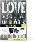 Diversion Book Safe Storage Box (9.5"×6"×2.2"), Dictionary Secret Safe Can with Security Combination Lock, Diversion Book Hidden Safe (Love Style-Code)