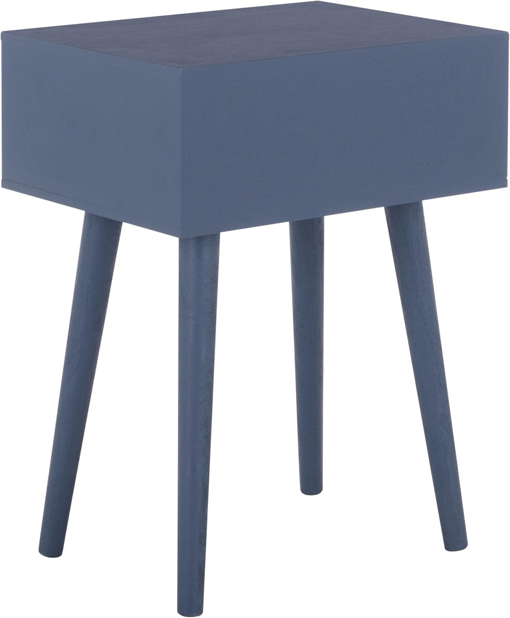 SAFAVIEH Home Collection - Lyle Blue Accent Table, 1 Drawer, Mid-Century Mode...
