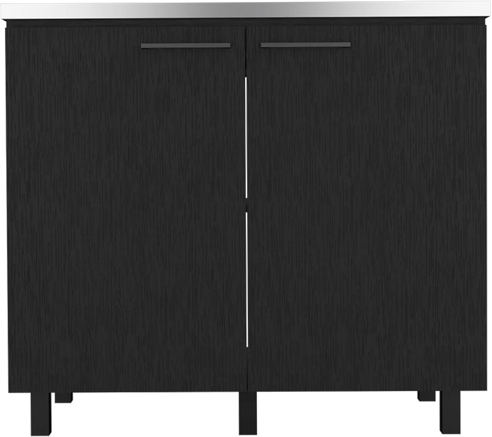 Utility Sink Cabinet Burwood, Kitchen, Black