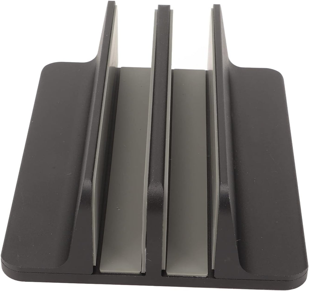 Pssopp Laptop Stand, Aluminum Alloy Vertical Holder with Silicone Protective Pad for Computers and Tablets, Ideal for Home Office and Students