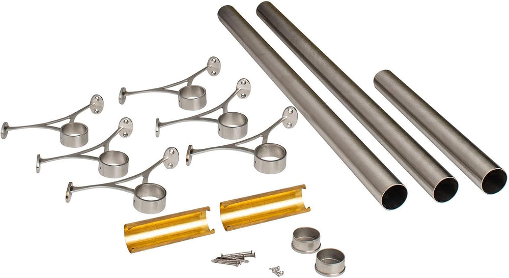 OUTWATER 2" Diameter x 20' Bar Foot Rail Kit - Complete Undercounter...