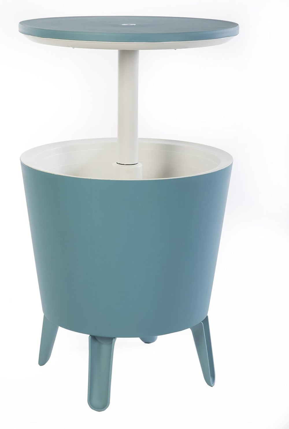 Keter Modern Cool Bar Outdoor Patio Furniture and Hot Tub Side Table with 7.5...