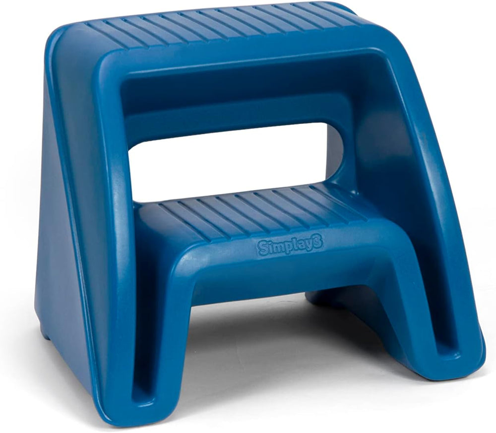 Simplay3 Handy Home Step Stool Plastic Two-Step Stool Seat - Indoor or Outdoo...