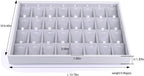 Oirlv Velvet Stackable Jewelry Tray 32 Grids Pendant Organizer Display Showcase Jewelry Storage Trays
