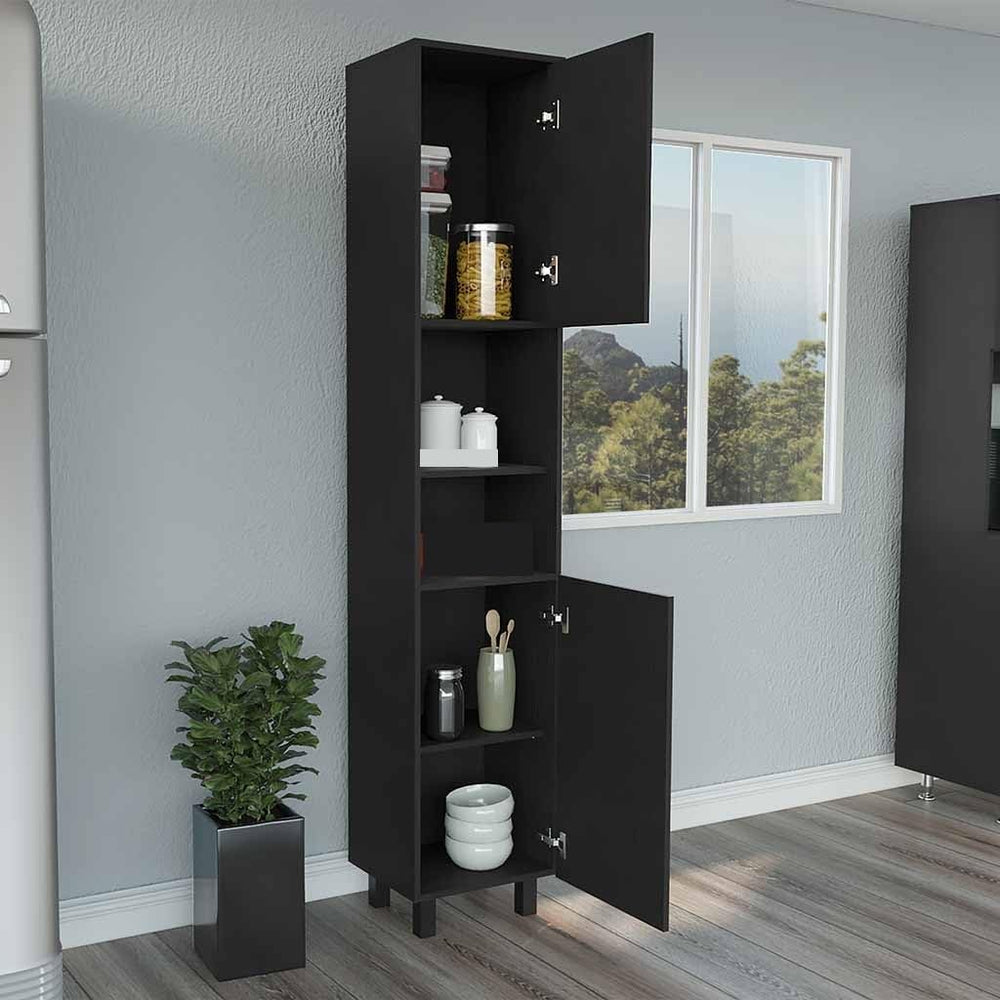 Pantry Cabinet with Three Interior Shelves, Storage Locker Sideboard Modern F...