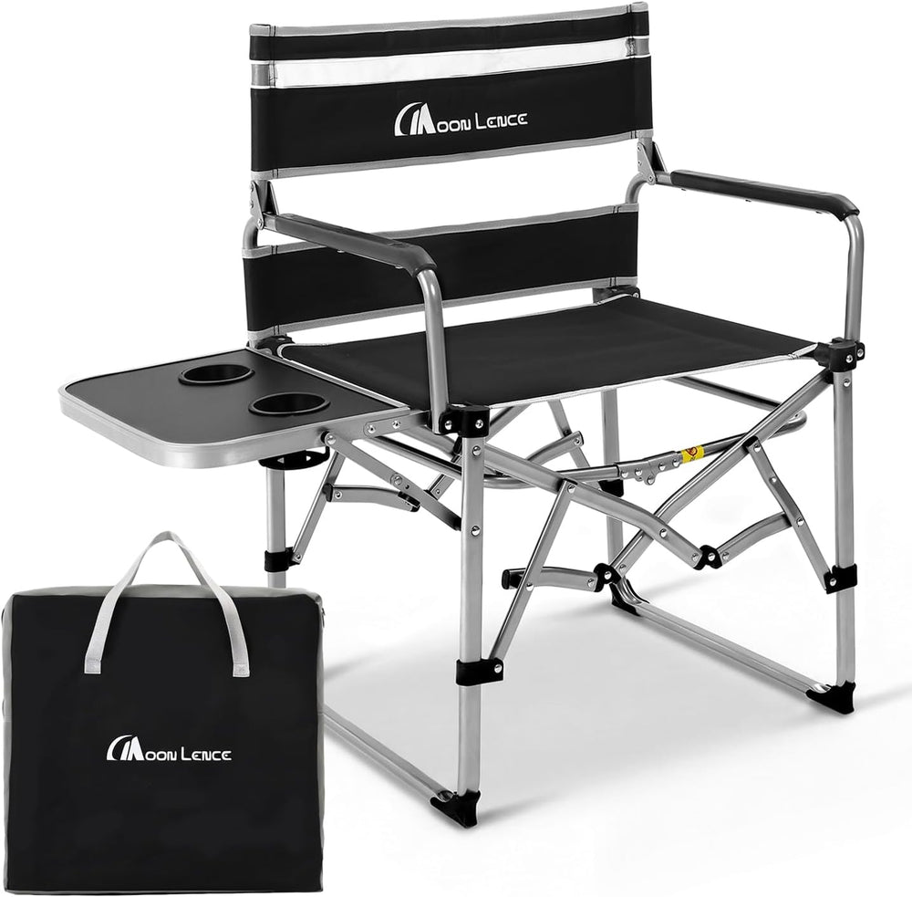 MOON LENCE Directors Camping Chair, Heavy Duty,Oversized Portable Folding Cha...