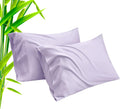 TELUS Pillow Cases King Size 2 Pack, Bamboo Rayon Cooling Pillowcases with Envelope Closure, Cool Breathable Pillow Cover for Hot Sleepers & Night Sweats, 20x40 inch, Purple