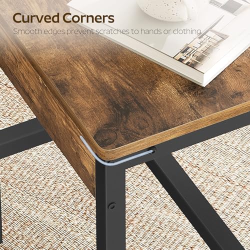 YATINEY Dining Chairs Set of 4, Industrial Kitchen Chairs with Metal Frame, S...
