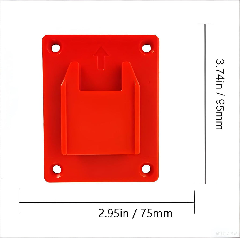 Tool Holder and Battery Holder for Milwaukee M18 18V, 10 Pack power hanger Wall Mount Organizer Storage Shelf with Screws