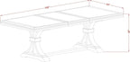 NEMA7-AWA-36 7 Pieces Dining Room Set Includes a Rectangular Dining Table and 6 Light Beige Polyester Fabric Kitchen Chairs, Antique Walnut Finish