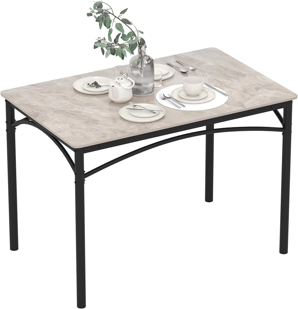 Giantex 43" Dining Table for 2-4, Rectangular Kitchen Table with Faux Ma...