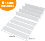 ALBAD Plastic Drawer Dividers Adjustable Drawer Organizer Dividers Separator for Tidying Clutter/Cutlery/Underwear/Socks/Clothes/Dresses/Boxes/Bins in Kitchen Bathroom Bedroom Office
