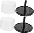 BESPORTBLE 2 Pcs Cd Storage Bucket Empty Dvd Storage Container Portable Cd Holder for Desktop or Bookshelf Protects Discs and Moisture 5.47 X 5.47 X 3.14 in
