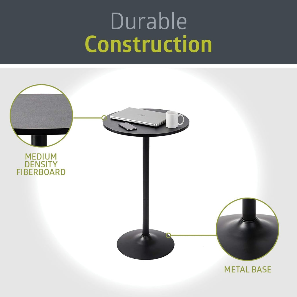 Pearington Pub Table, Jet Black, 4pk