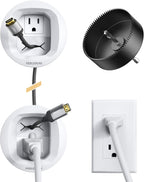 Perlegear in-Wall Cable Management Kit, TV Cord Hider for Wall Mounted TV and Speakers, Power and Low Voltage Wire Management. Includes Drill Template, Dust Bag and Drill Attachment for Easy Install