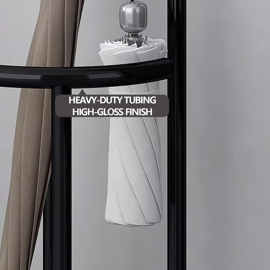 Metal Umbrella Stand, Modern Holder with Removable Water Tray, Standing Cane Storage Organizer for Home, Office, Hotel