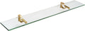 Spancraft Glass M-10x18-Brushed Bronze Monarch Glass Shelf, Brushed Bronze, 10" x 18"