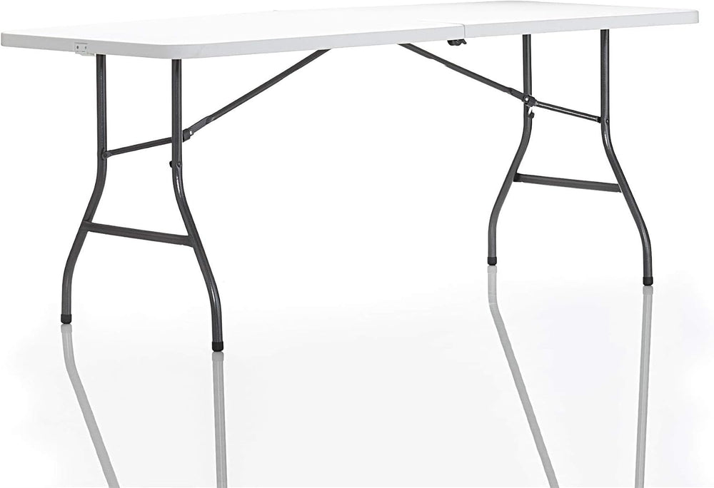 Cosco 6ft Fold-in-Half Blow Molded Folding Table, Indoor/Outdoor, Comfort Han...