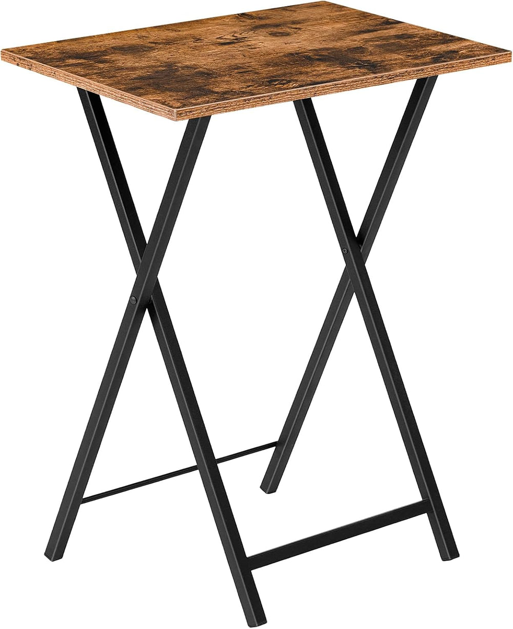 HOOBRO Folding TV Table, TV Tray, Stable Snack Table for Small Space, Portabl...