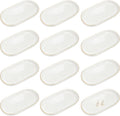 Shappy 12 Pcs Ceramic Jewelry Tray 7 x 4 in Oval Shape | Ring Dish Bulk Decorative Trinket Dish for Bridal Christmas Birthdays Gifts