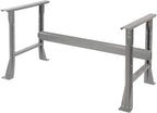 Global Industrial Fixed Height Workbench with C-Channel Flared Leg, Steel Top with Square Edge, 60"W x 30"D x 34"H, 2000 Lbs. Capacity, Gray, Industrial Workbench