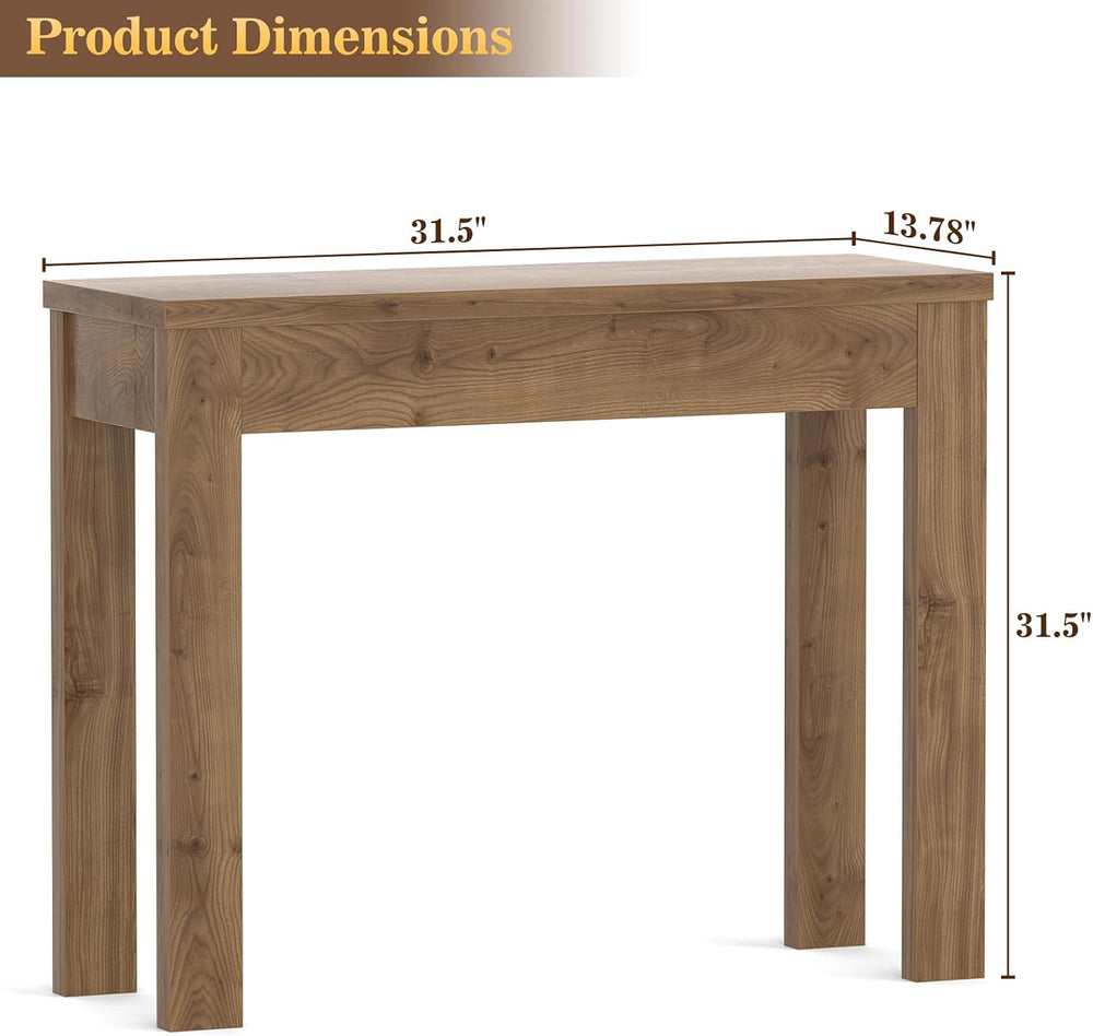 Armocity Small Console Table for Entryway, 32" Farmhouse Narrow Sofa Tab...
