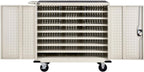 Global Industrial Mobile Storage & Charging Cart, 24 Laptop & Chromebook Device Capacity, Putty, Unassembled, Laptop and Tablet Storage & Charging Cart