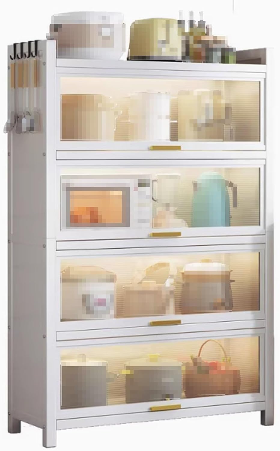 Pantry Cabinets for Kitchen Storage, Made of Carbon Steel Single Layer can Su...