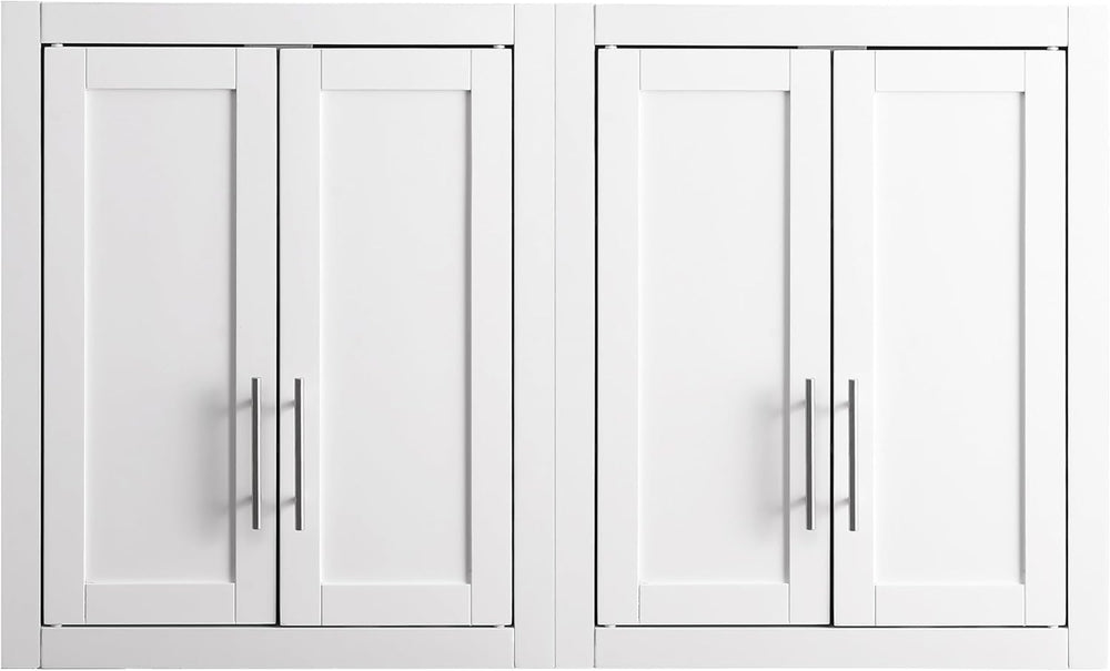 Crosley Furniture Savannah 2-Piece Wall Storage Cabinet, Cabinets for Laundry...
