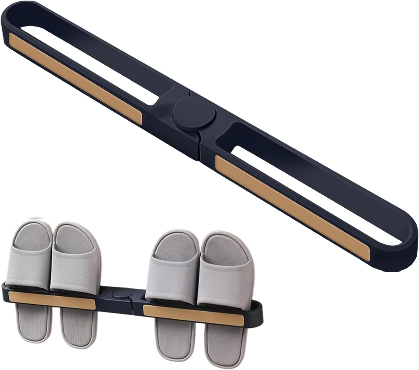Slipper Rack Adhesive Wall-Mounted Folding Shoe Holder for Bathroom and Entryway, Space-Saving Flip-Flop Organizer, No-Drill Mount, Rotating Arms