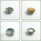 Mecaikru Ceramic Ring Dish, 4 in Jewelry Tray with Kiln Glaze Catchall Bowl | Mixed silhouettes give each color its own look while keeping earrings, necklaces, bracelets and keys easy to see and reach.