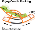 Large Size Kids Sensory Rocking Chair for Children Under 55 Inches Tall, Autism and ADHD Balance Seat Helps Kids Relax, Focus and Play, Indoor & Outdoor Rocker for Bedroom, Nursery and Sensory Room