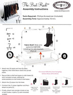 Boottique Boot Organizer: The Boot Rack - Fits in Most Closets- Hangs, Holds, Shapes, & Protects every size and style of Boots (Boot Rack with 6 Silver Gripz Hangers)