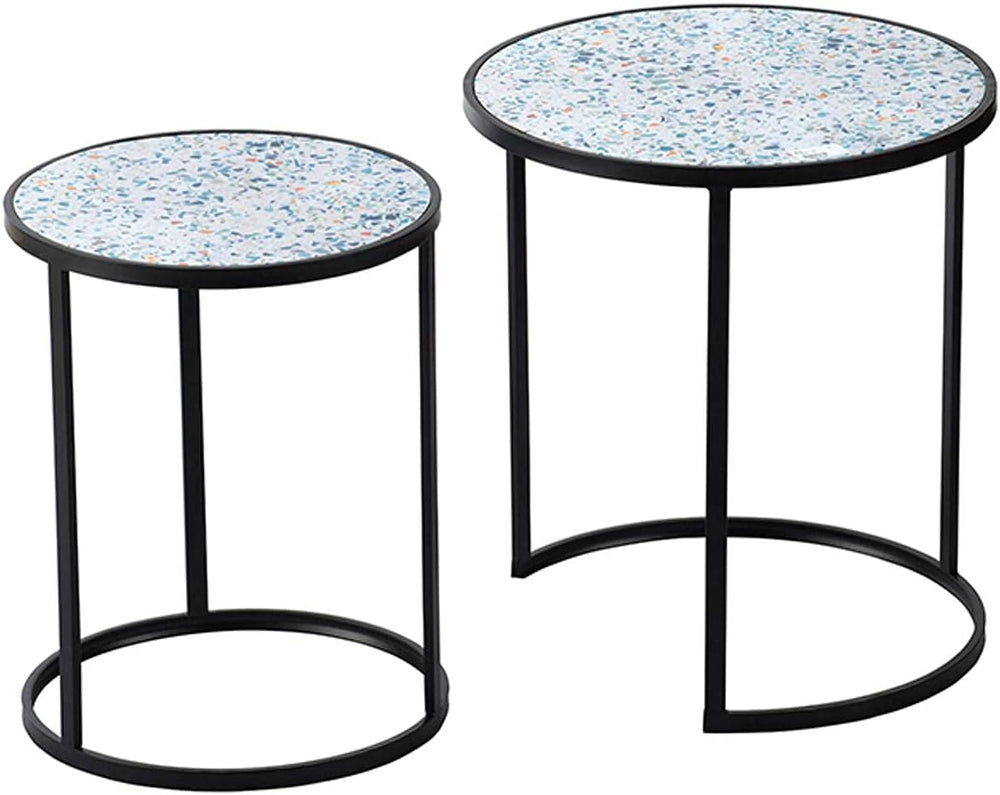 A&B Home 20.1" and 22" H Round Multicolor Iron/Fir Wood Indoor ...